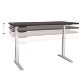 Fellowes Levado Work Top Size 1800Mm X 800Mm X 25Mm & Newport Oak Color - Al Masam Stationery LLC
